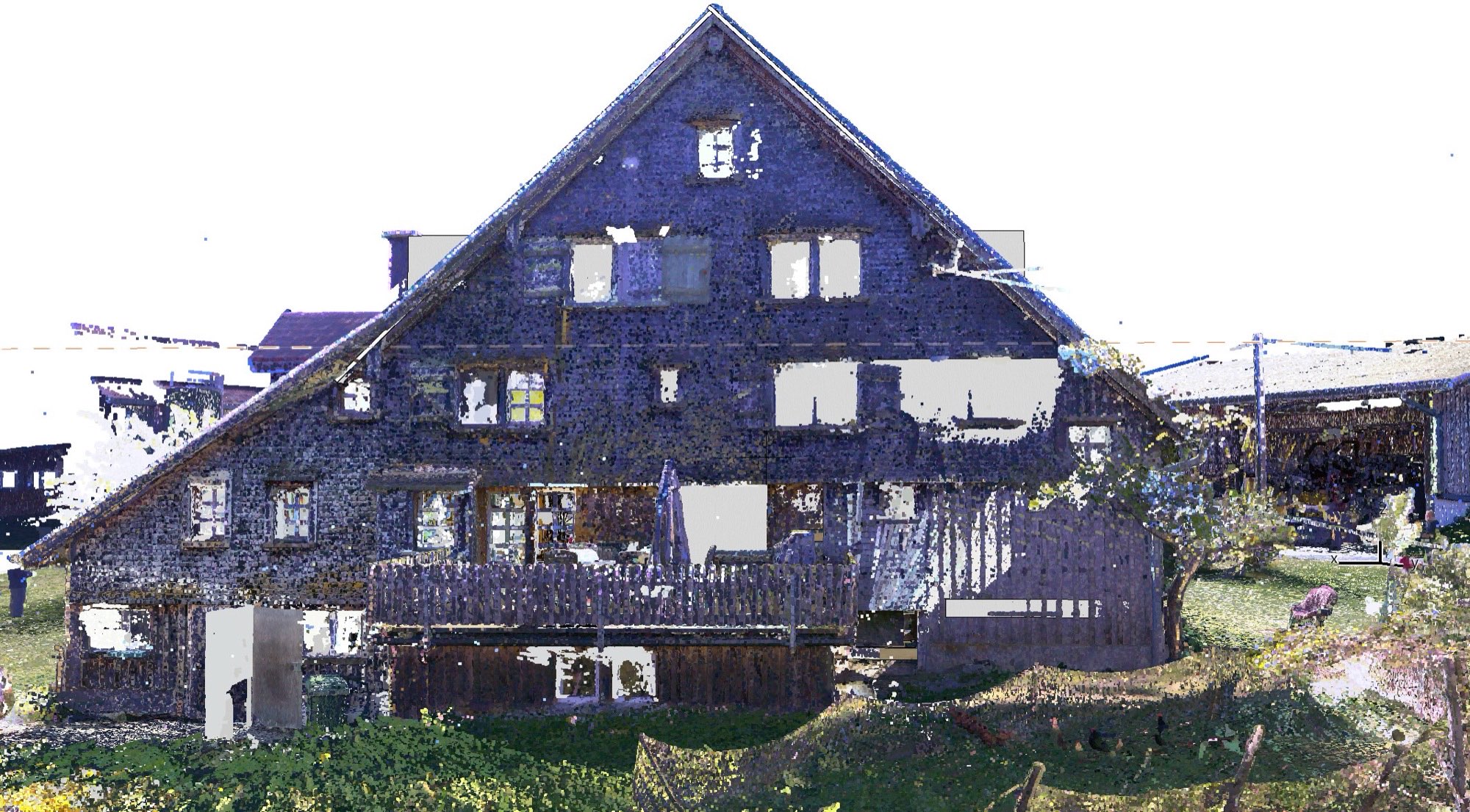Digitales 3D Modell des Gebäudes