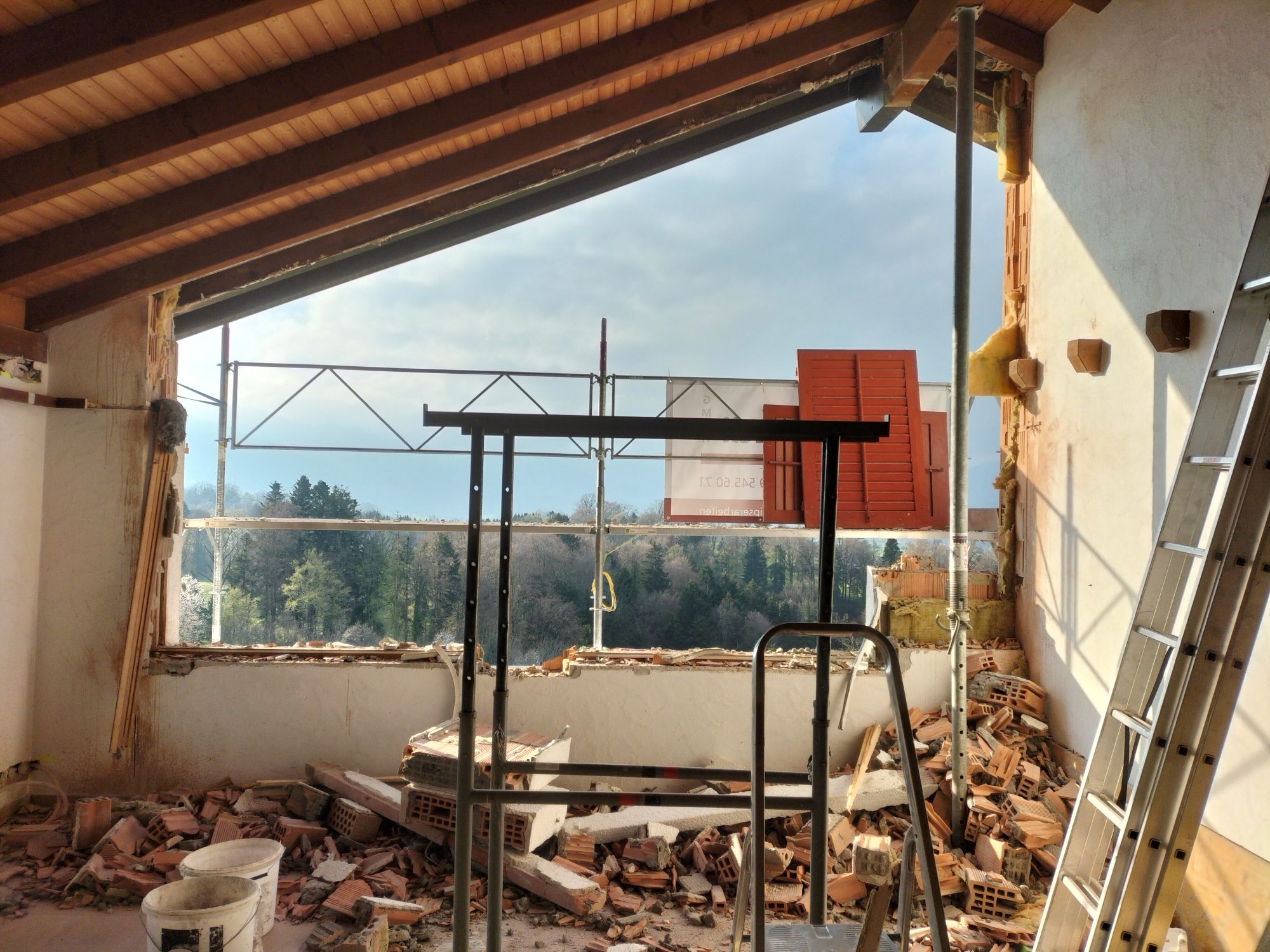 Rückbau im Innenraum