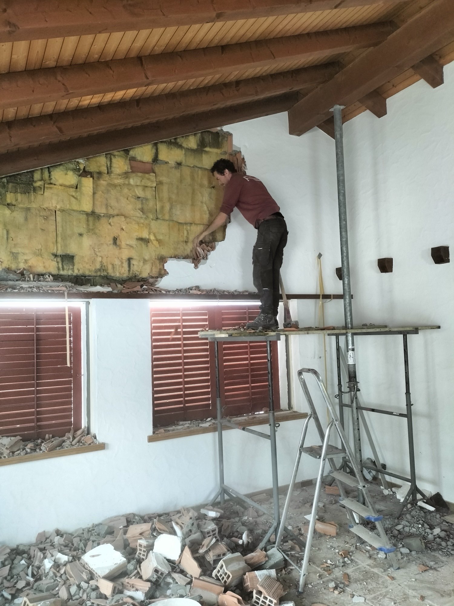 Rückbau unter dem Dach